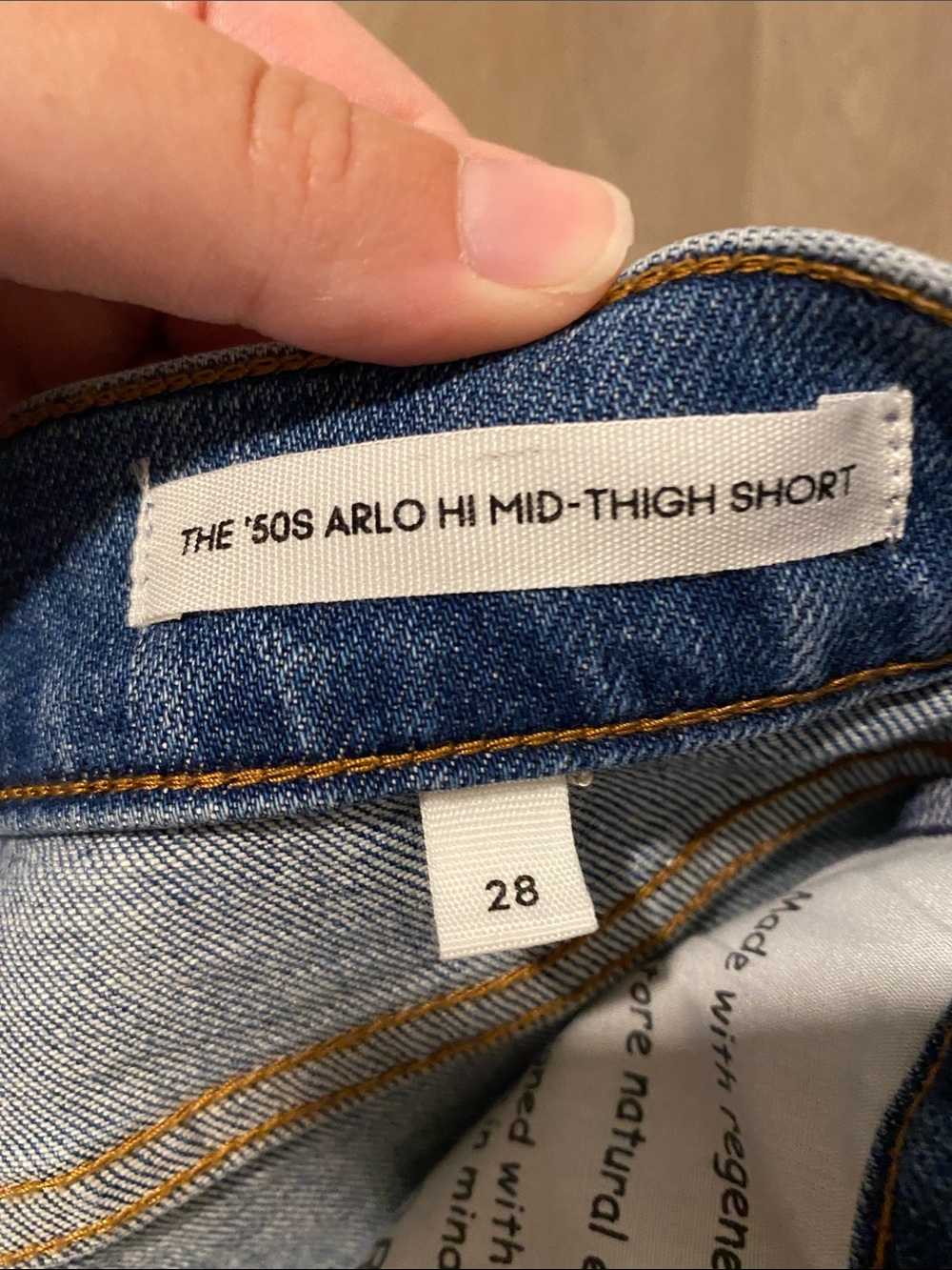 Denim Forum The '50s Arlo Hi Mid-Thigh Denim Short - Picture 8 of 14